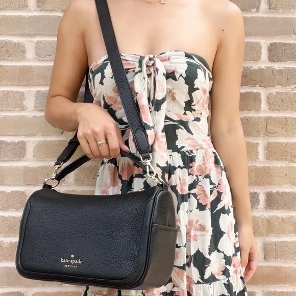 Kate Spade Top Zip Satchel Hobo Crossbody Leather - Picture 4 of 7